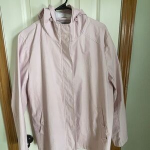 G.H. Bass Light Pink Raincoat with Hood